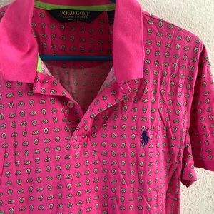 Polo Golf Ralph Lauren pink pattern size M